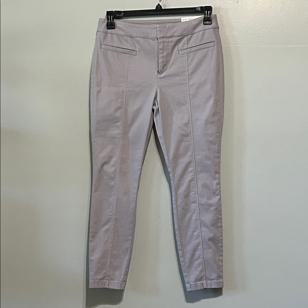 LOFT mid rise Skinny Ankle Gray Size Petite 8 Cropoed
